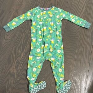 Magnetic Me footie pajamas - spring showers, modal